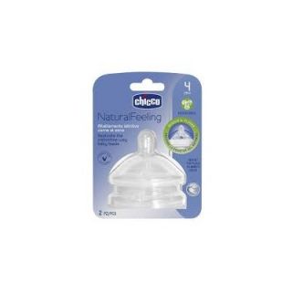 Chicco Natural Feeling Nipple 4+month 2Pack