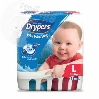 Drypers WeeWeeDry L62 (9-14kg)