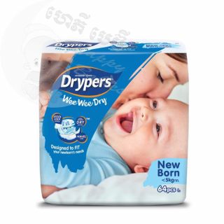 Drypers WeeWeeDry NB64 (to-5kg)