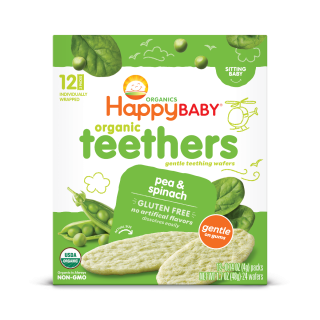 Happy Organic Teethers Pea Spinach 48g