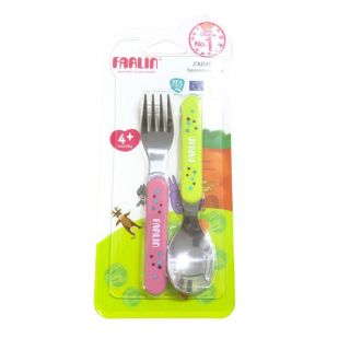 Farlin Spoon&Fork Set 4 Months+