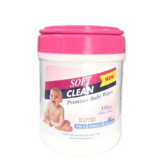 Soft Clean Premium Baby Wiprs 350Pcs pink&Blue