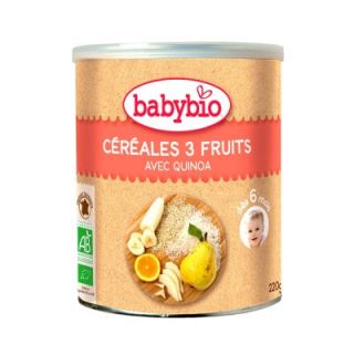  Babybio ​បបរបារាំង​220g-3 fruits