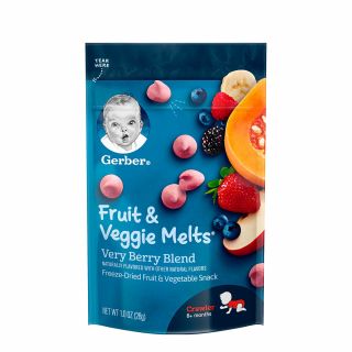 Gerber Yogurt Fruit & Veggie Melts Very Berry Blend  28g